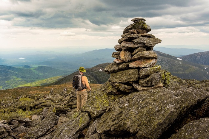 Appalachian Trail on top of Mt Washington