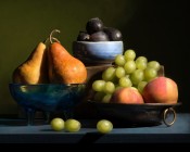 Figs, Grapes, Peaches, and Pears